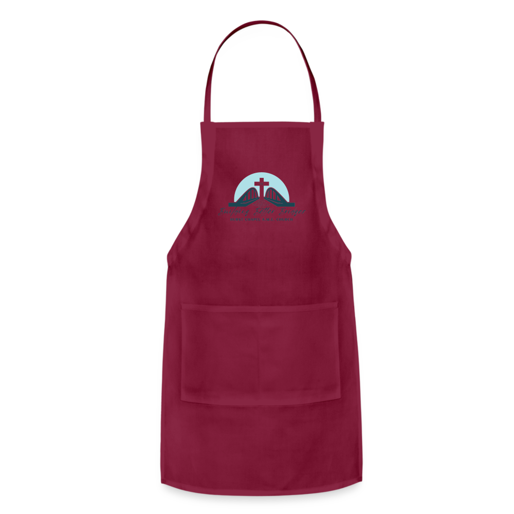 Hurst Chapel A.M.E. Church Apron - burgundy