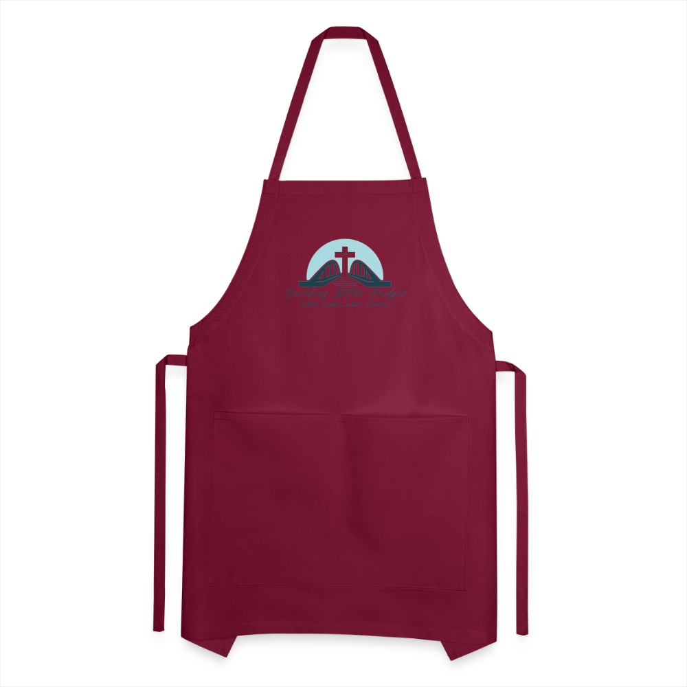 Hurst Chapel A.M.E. Church Apron - burgundy