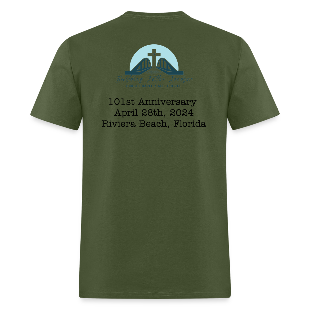 101st Anniversary Tees - military green